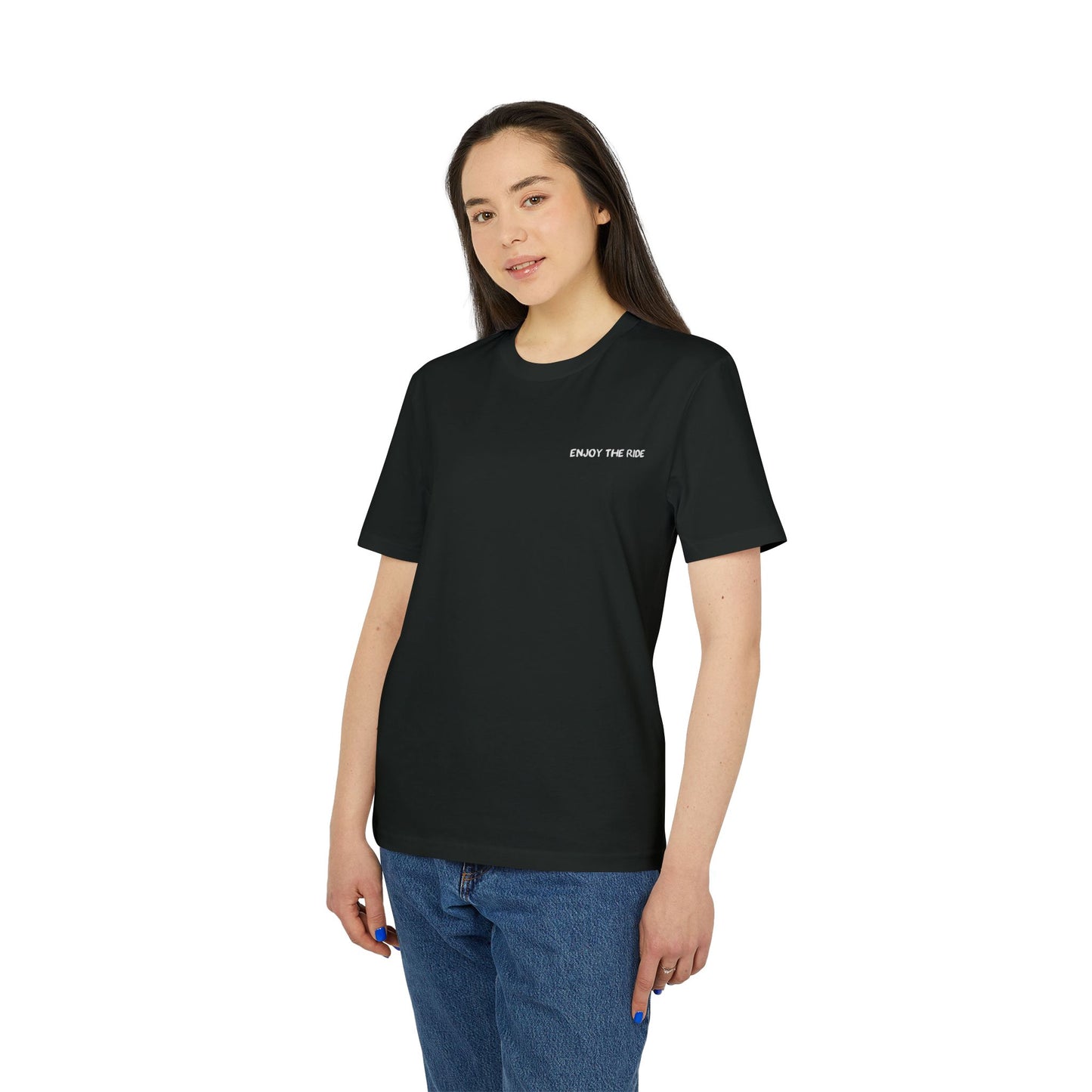 Enjoy the Ride T-Shirt, Mountainbike-Abenteuer Design für Outdoor-Fans Baumwoll-T-Shirt, Unisex-T-Shirt