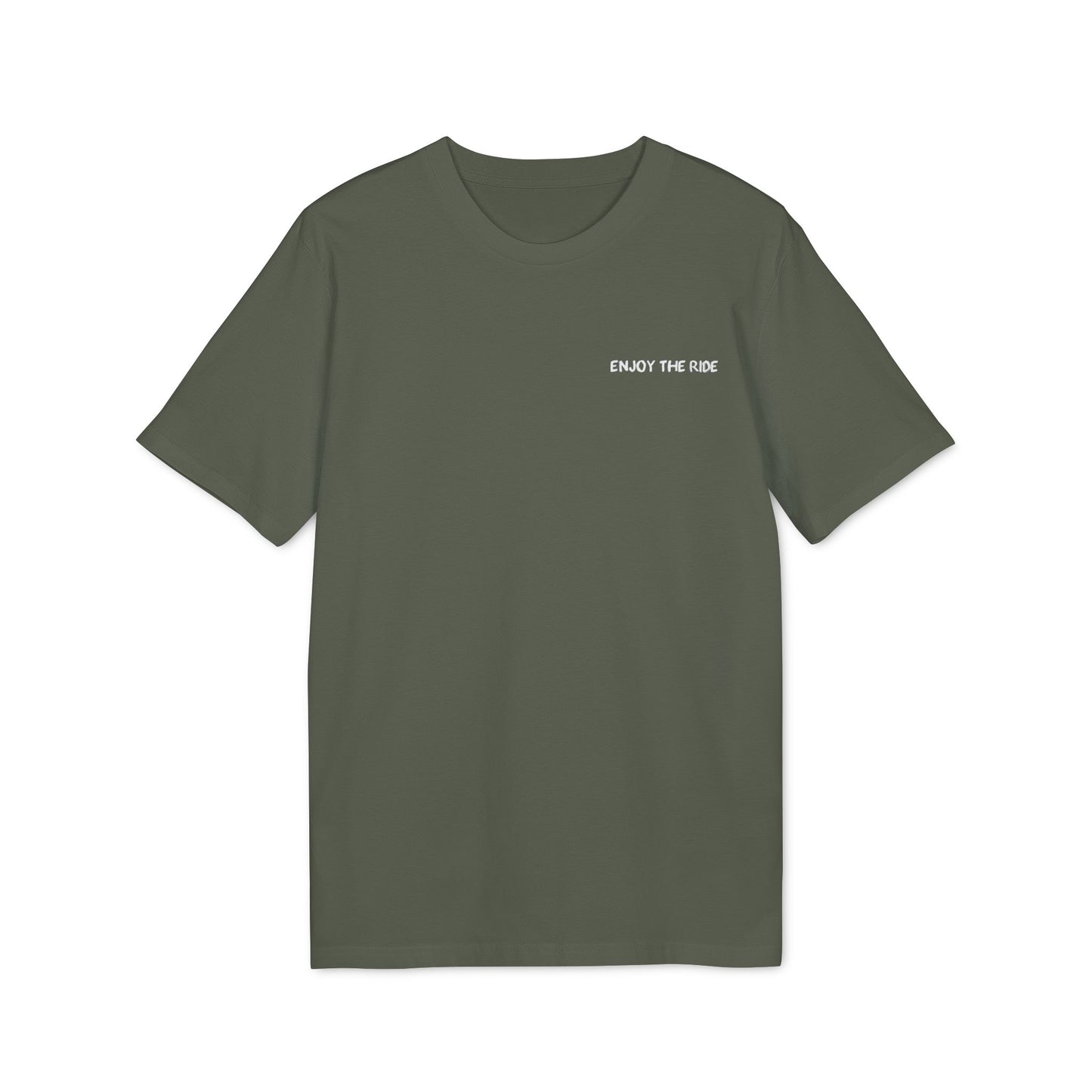 Enjoy the Ride T-Shirt, Mountainbike-Abenteuer Design für Outdoor-Fans Baumwoll-T-Shirt, Unisex-T-Shirt