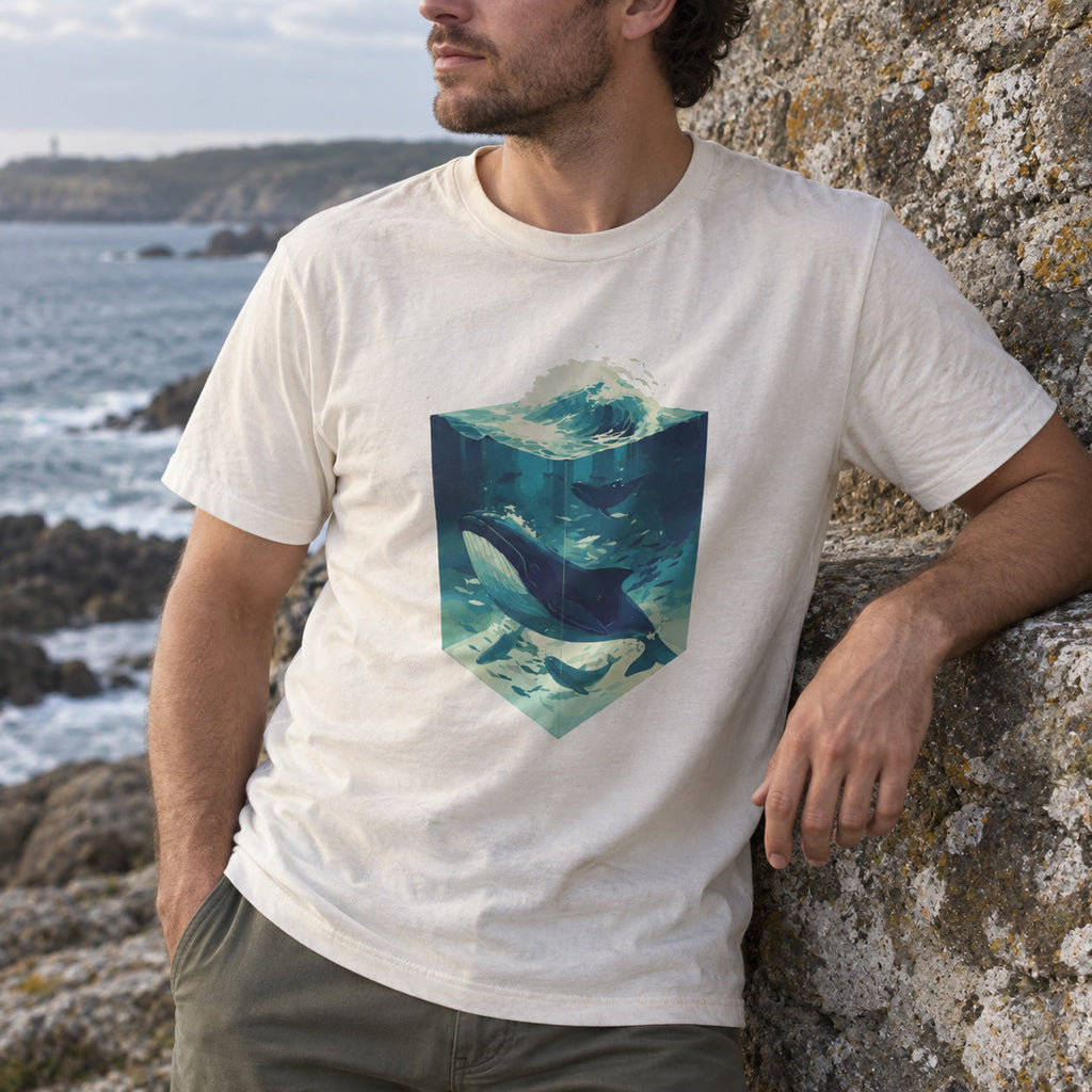 Blauwal Illustration – Meer T-Shirt