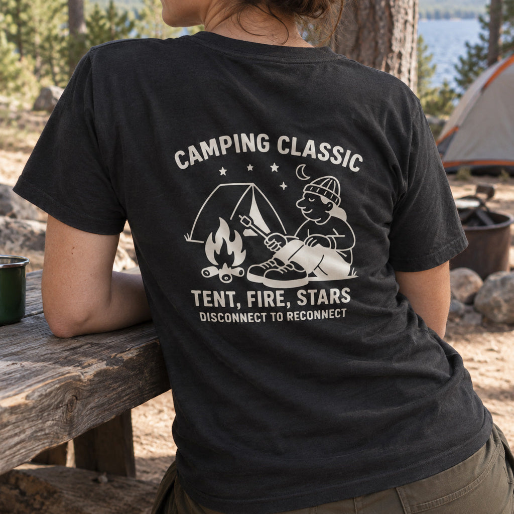 Camping Classic – T-Shirt mit Rückenprint