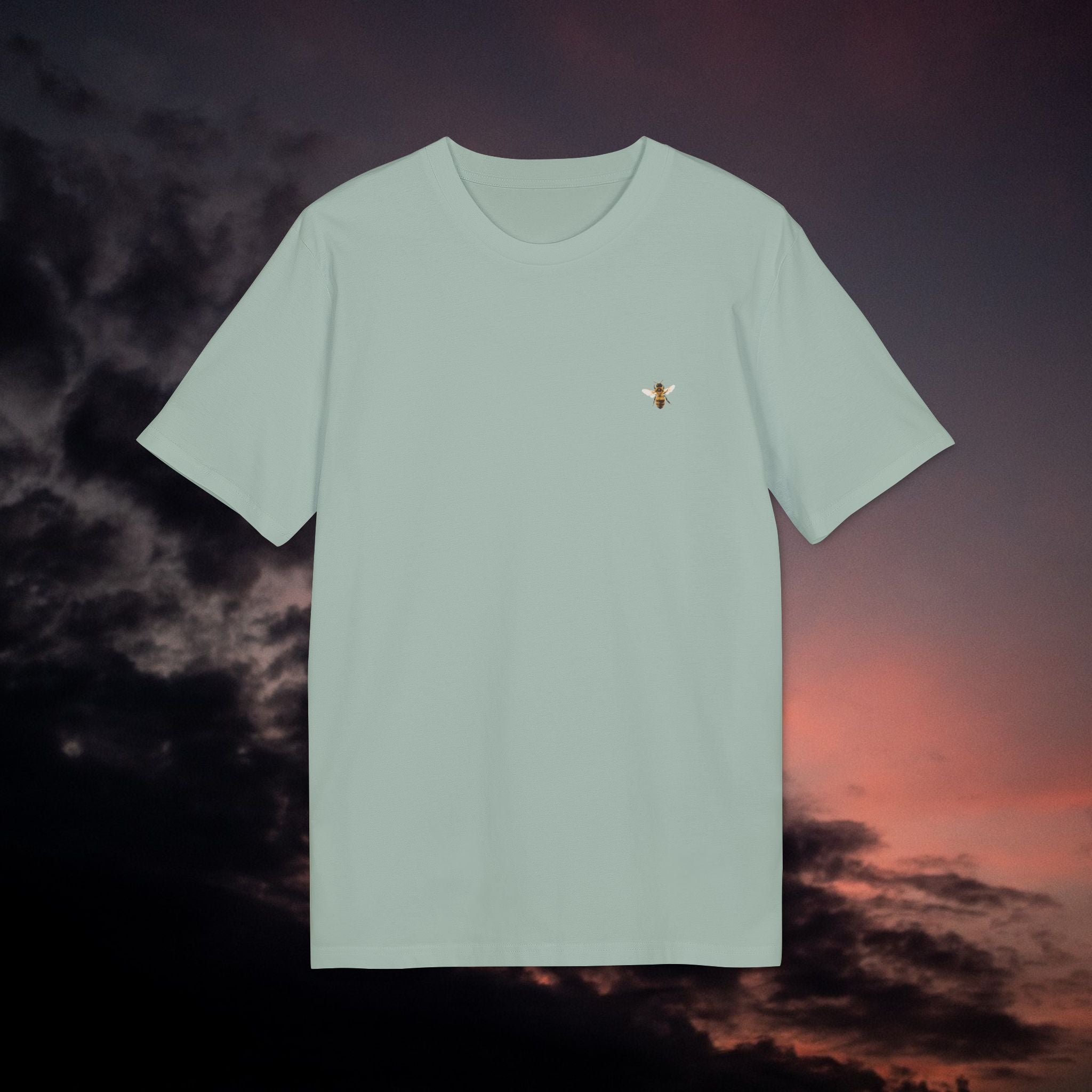T-Shirt aus Bio-Baumwolle mit Biene Druck vorne und hinten