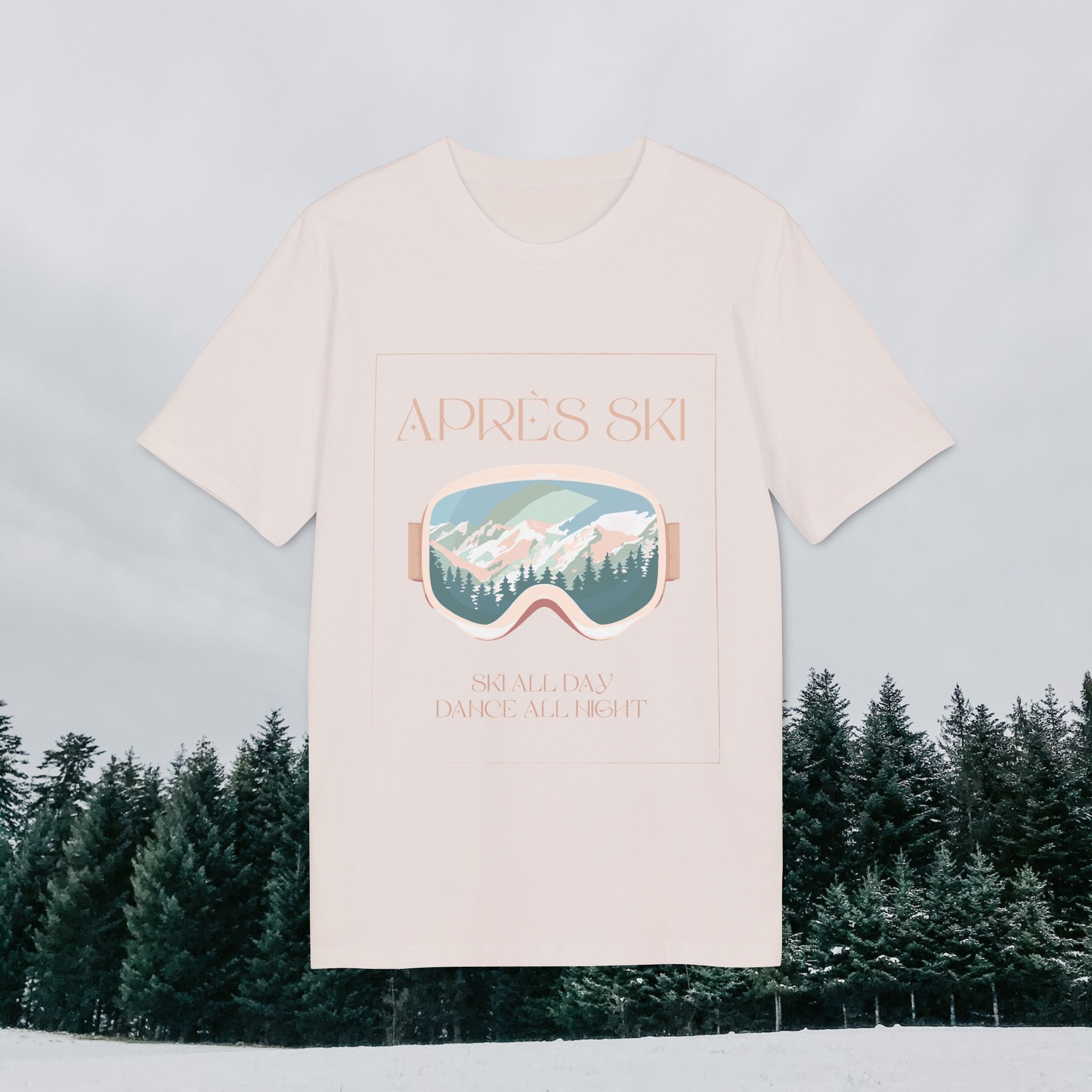 Après-Ski T-Shirt, Ski All Day Dance All Night, Winter Skifahren Tshirt, Skibrille Shirt, Unisex T-Shirt