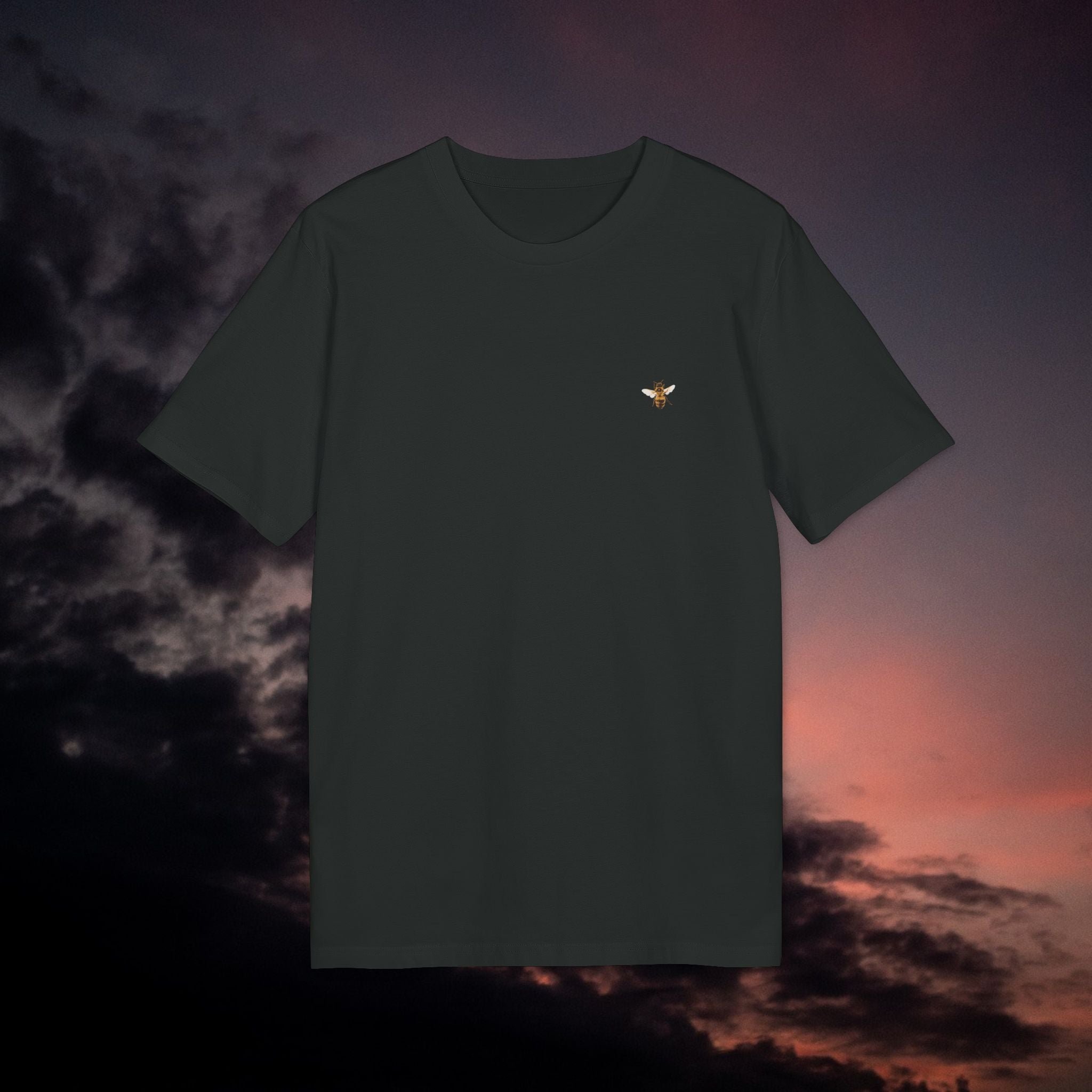 T-Shirt aus Bio-Baumwolle mit Biene Druck vorne und hinten