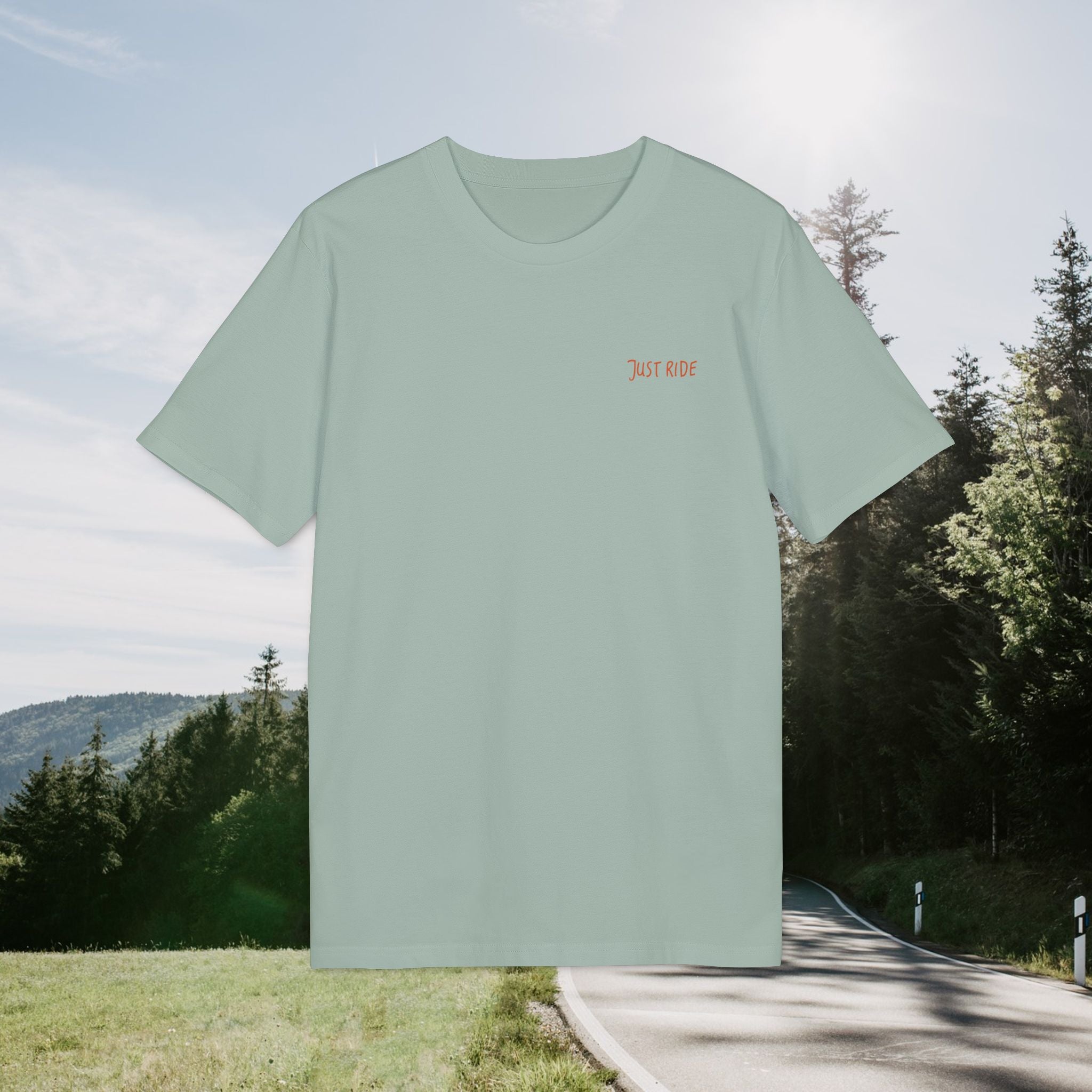 Fahrrad-Abenteuer-T-Shirt, Rennrad-T-Shirt, Just Ride-Shirt, Geschenk für Outdoor-Liebhaber, Vintage-Natur-Top