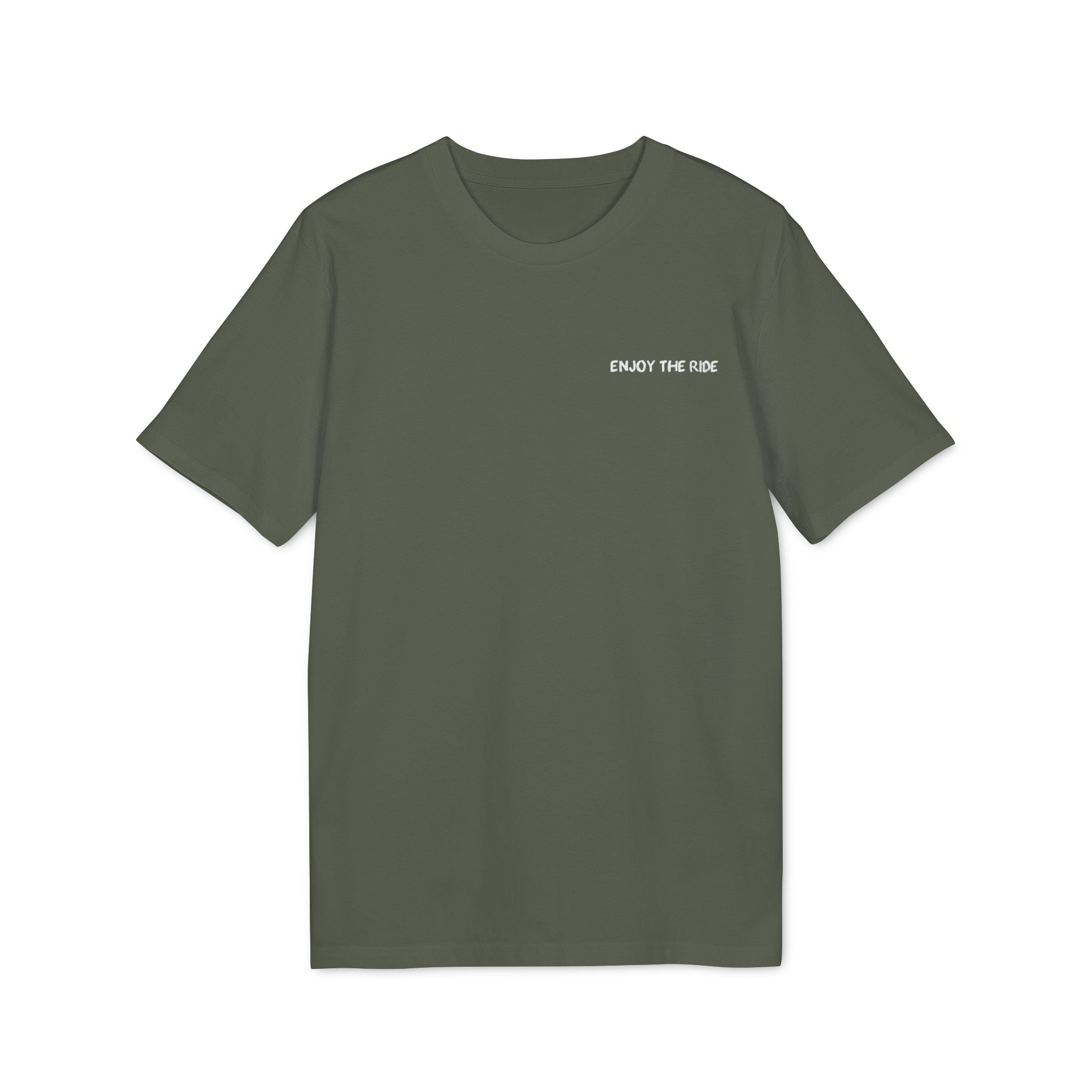 Enjoy the Ride T-Shirt, Mountainbike-Abenteuer Design für Outdoor-Fans Baumwoll-T-Shirt, Unisex-T-Shirt