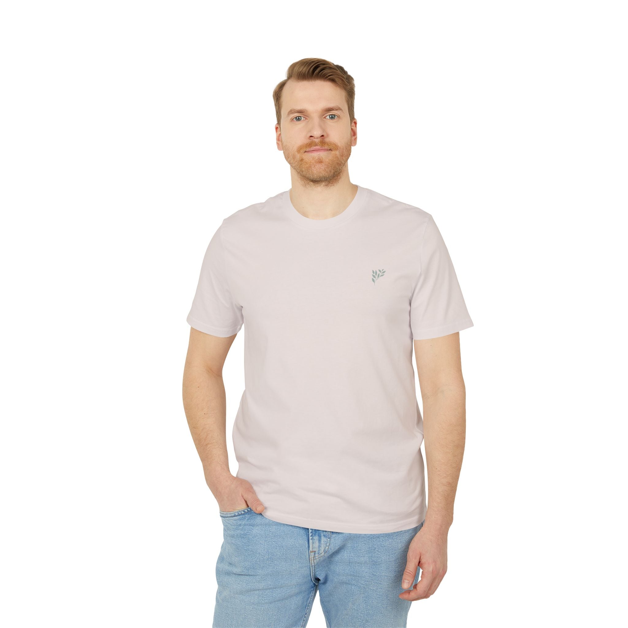 LUFT + LIEBE T-Shirt – Statement-Shirt mit Naturillustration | Rückendruck & Logo vorn | Unisex Bio-Baumwollshirt
