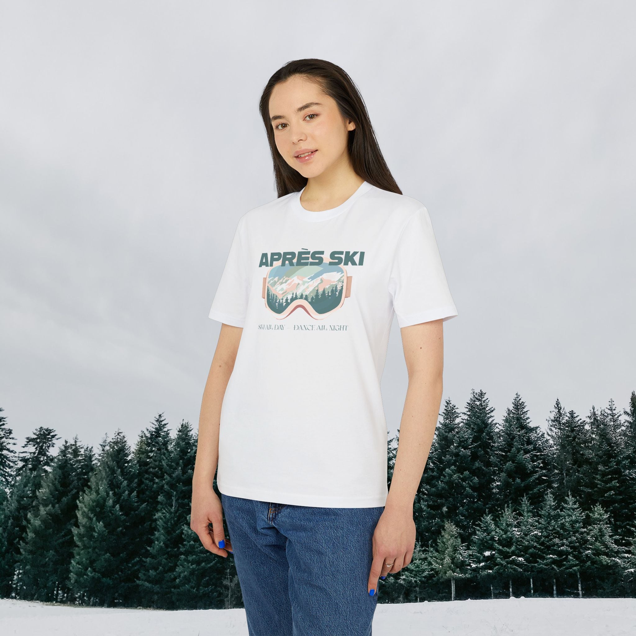 Après-Ski T-Shirt, Ski All Day Dance All Night, Winter Skifahren Tshirt, Skibrille Shirt, Unisex T-Shirt