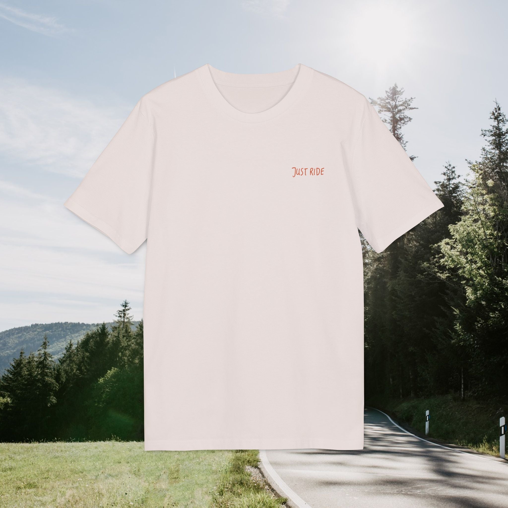 Fahrrad-Abenteuer-T-Shirt, Rennrad-T-Shirt, Just Ride-Shirt, Geschenk für Outdoor-Liebhaber, Vintage-Natur-Top