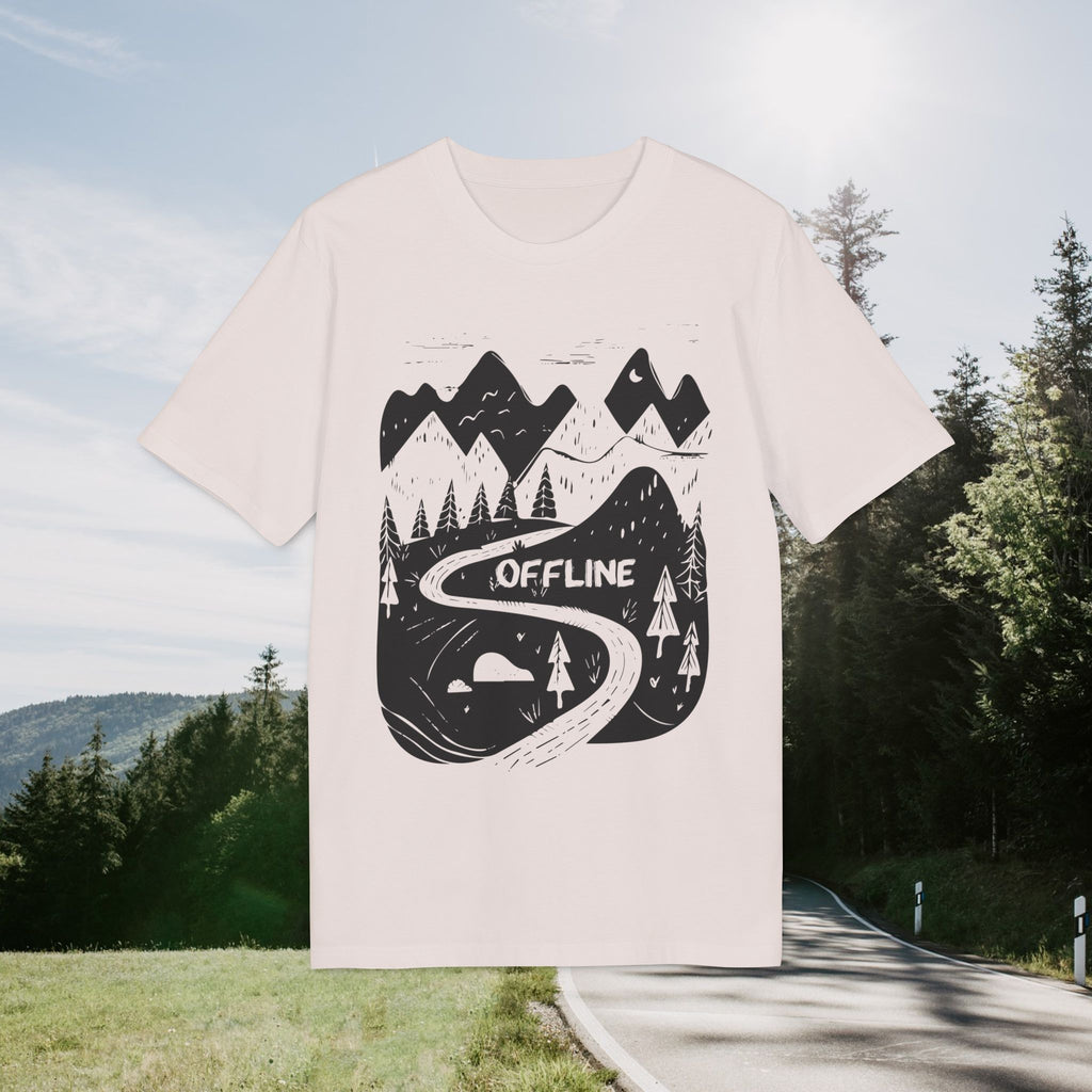 Offline Wilderness T-Shirt, Wald Design für Jäger und Outdoor-Enthusiasten Baumwoll-T-Shirt, Unisex-T-Shirt