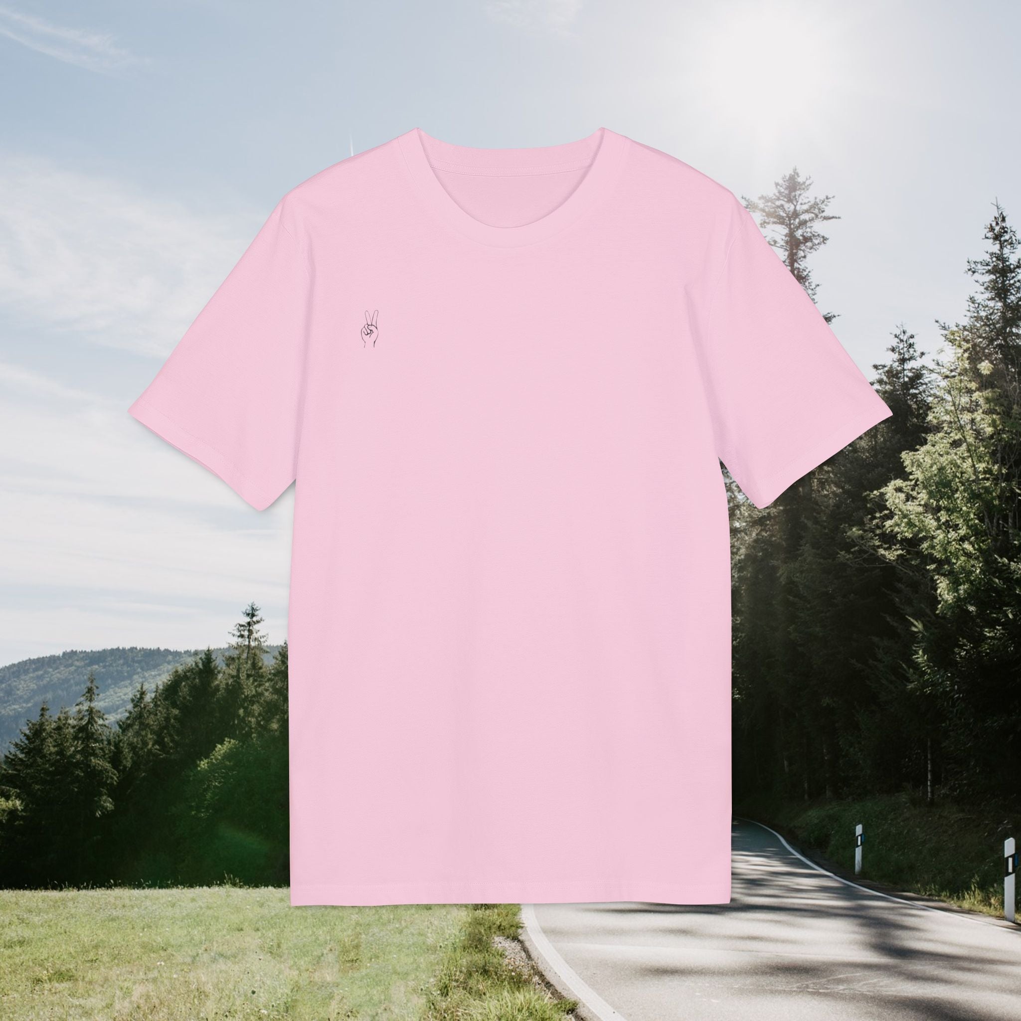 You Can't Do Everything for Everyone T-Shirt – Statement mit Peace-Symbol | Rückendruck | Unisex Bio-Baumwollshirt