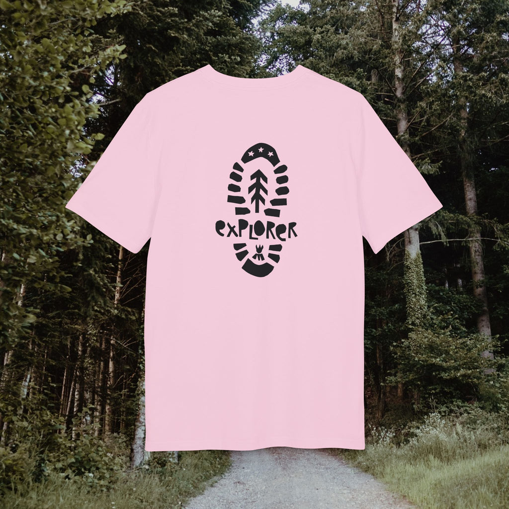 Explorer T-Shirt - Outdoor Shirt mit Wandersohle, Natur-inspiriertes Shirt, Baumwolle, Medium Fit