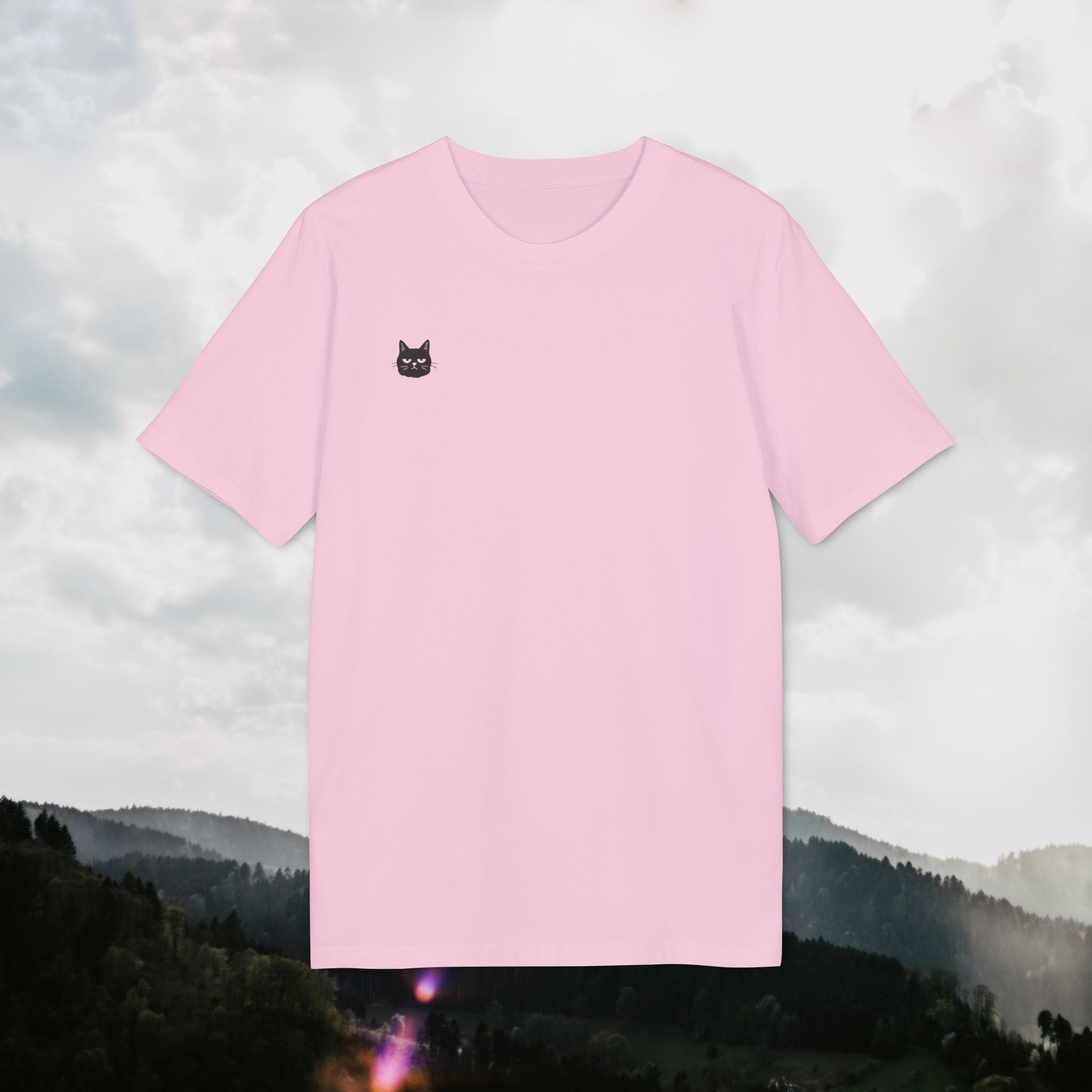 Wer hat schon jeden Tag Bock T-Shirt – Spruch mit Katze | Statementshirt mit Rückendruck | Unisex Bio-Baumwollshirt