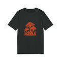Pilze im Wald Illustration Shirt, Vintage-inspiriertes Baumwoll-T-Shirt, Unisex