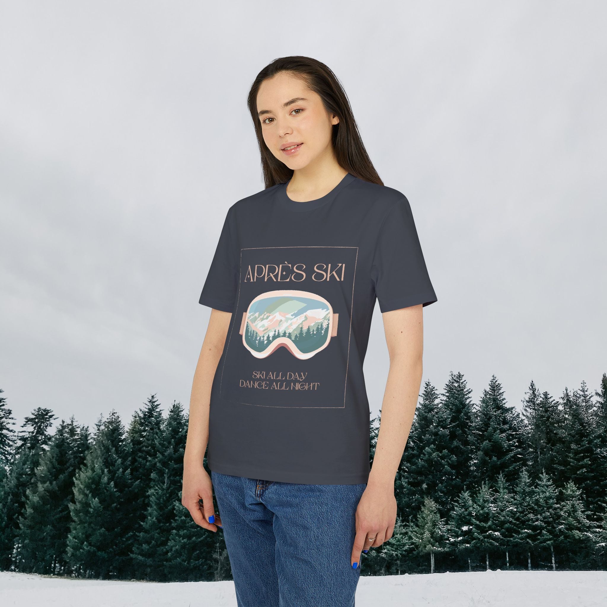 Après-Ski T-Shirt, Ski All Day Dance All Night, Winter Skifahren Tshirt, Skibrille Shirt, Unisex T-Shirt
