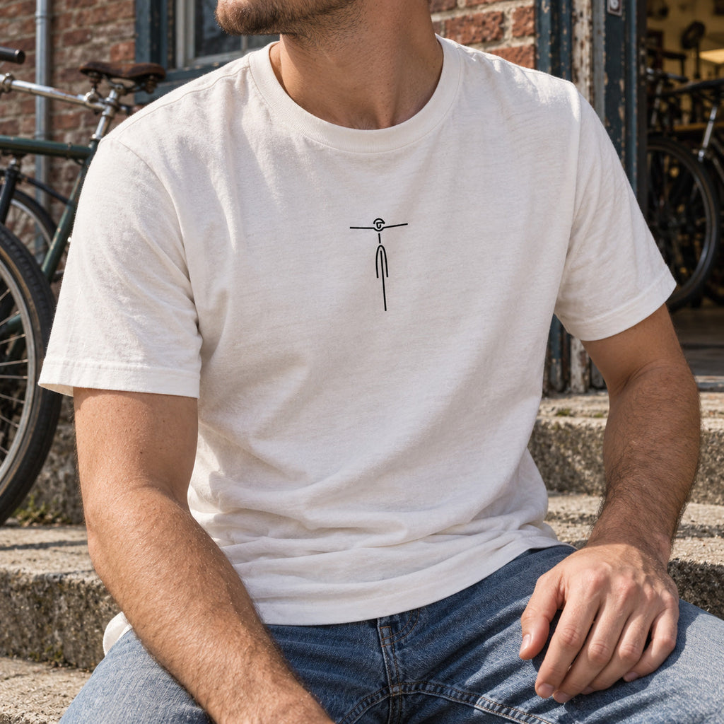 Minimalistisches Fahrrad – Rennrad T-Shirt