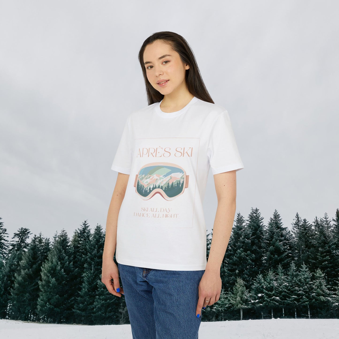 Après-Ski T-Shirt, Ski All Day Dance All Night, Winter Skifahren Tshirt, Skibrille Shirt, Unisex T-Shirt