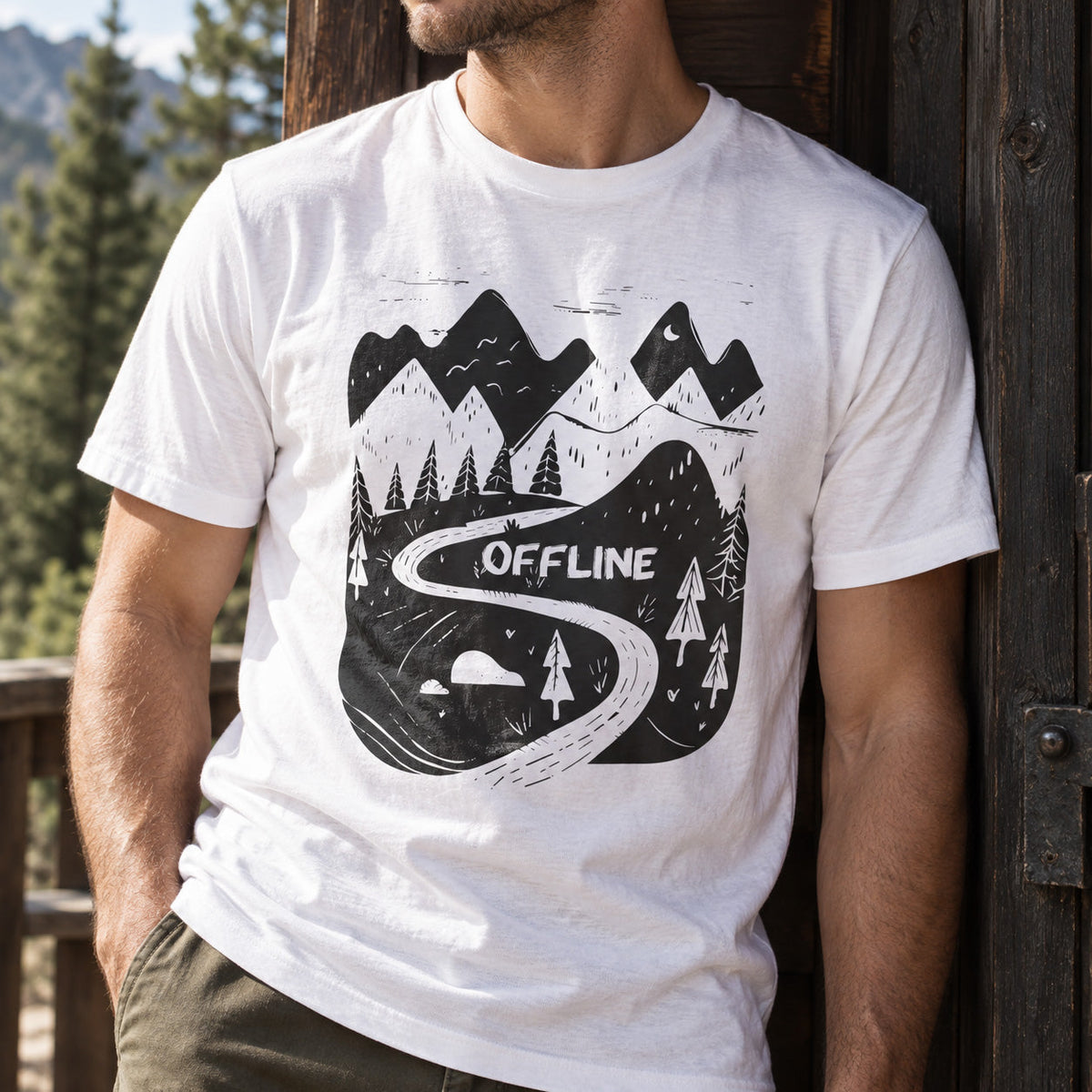 Offline Wilderness – Wald T-Shirt