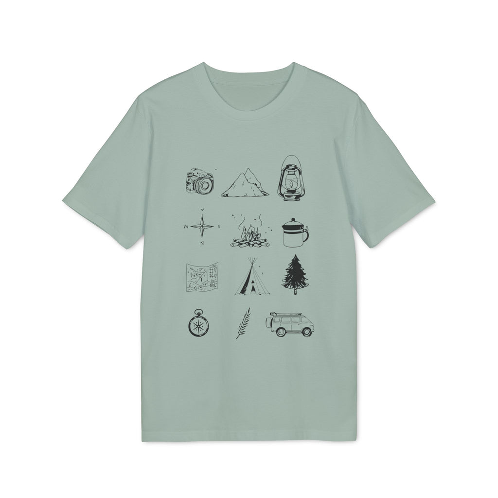 Camping Essentials Outdoor Shirt, Summer Graphic T-Shirt, Vintage-Inspired Cotton T-Shirt, Unisex T-Shirt