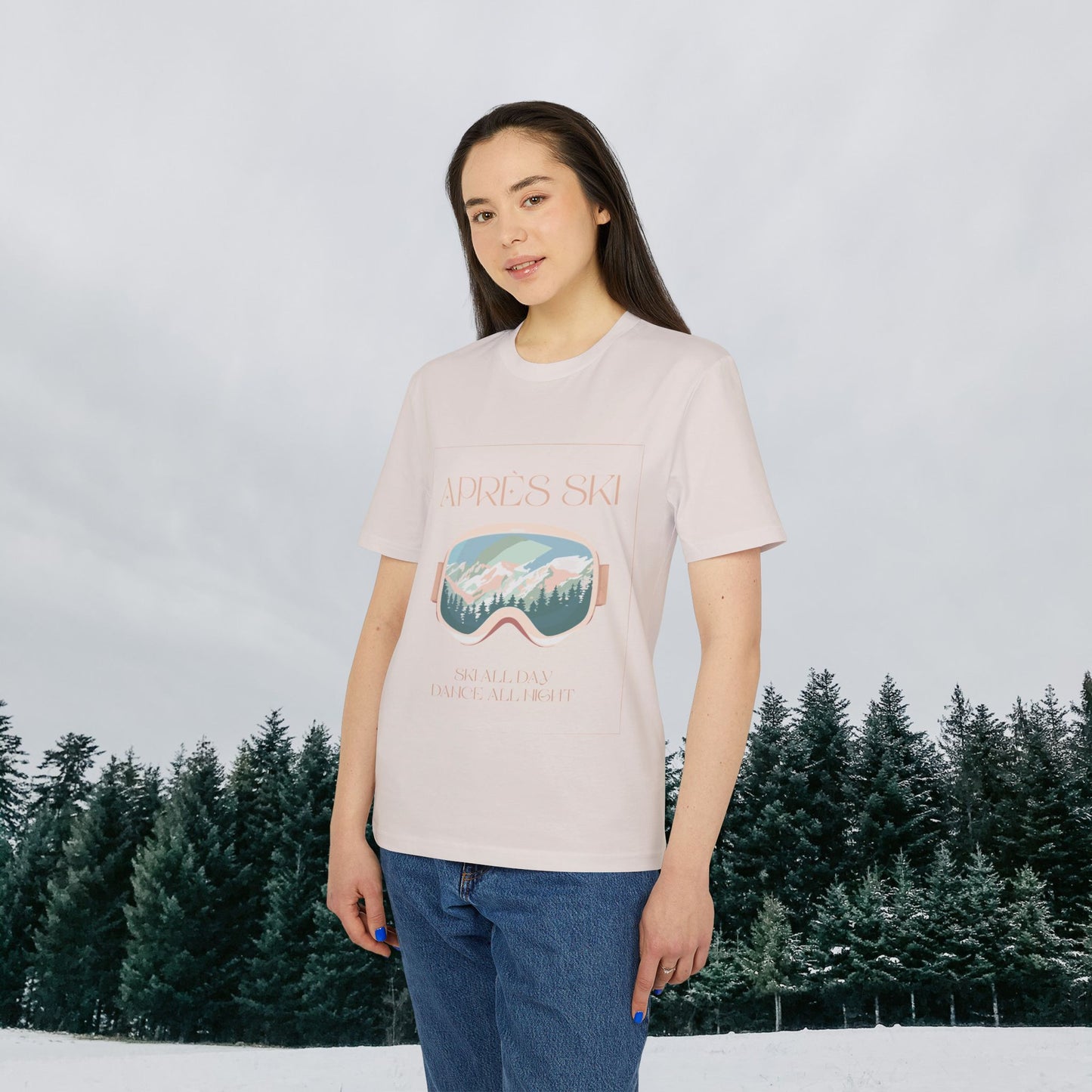 Après-Ski T-Shirt, Ski All Day Dance All Night, Winter Skifahren Tshirt, Skibrille Shirt, Unisex T-Shirt