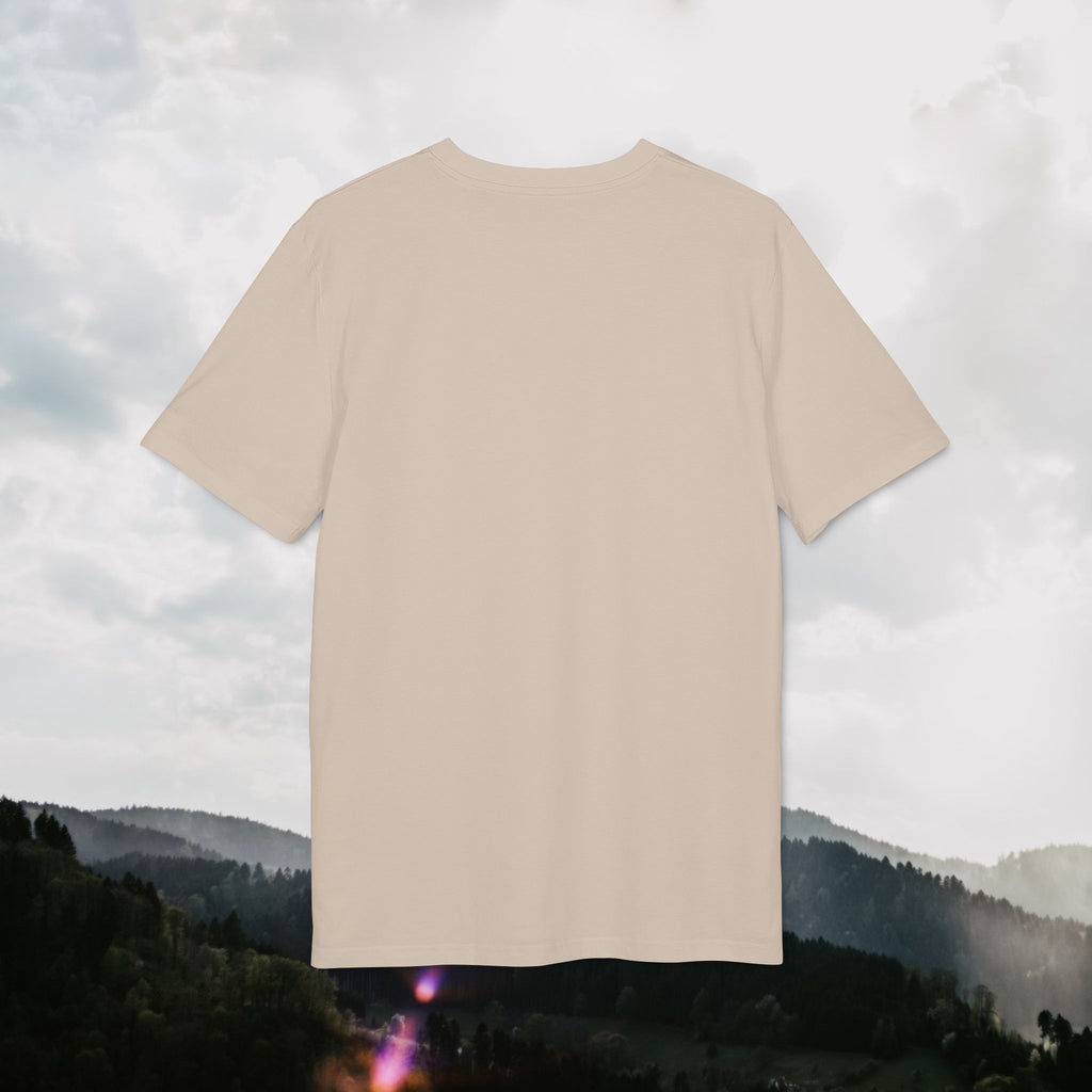 Get Outside T-Shirt – Outdoor Illustration mit Bergen & Wald | Unisex Bio-Baumwollshirt