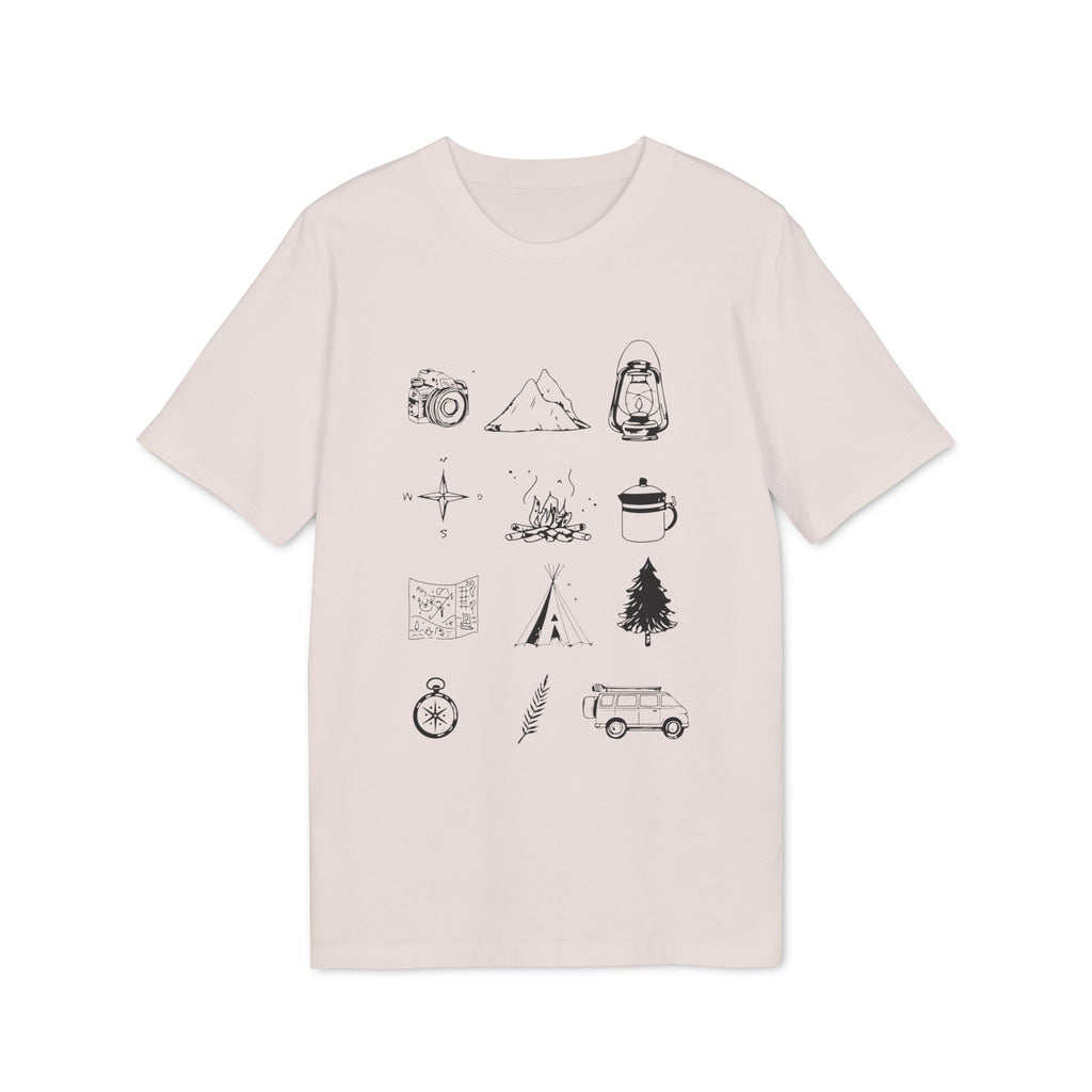 Camping Essentials Outdoor Shirt, Summer Graphic T-Shirt, Vintage-Inspired Cotton T-Shirt, Unisex T-Shirt