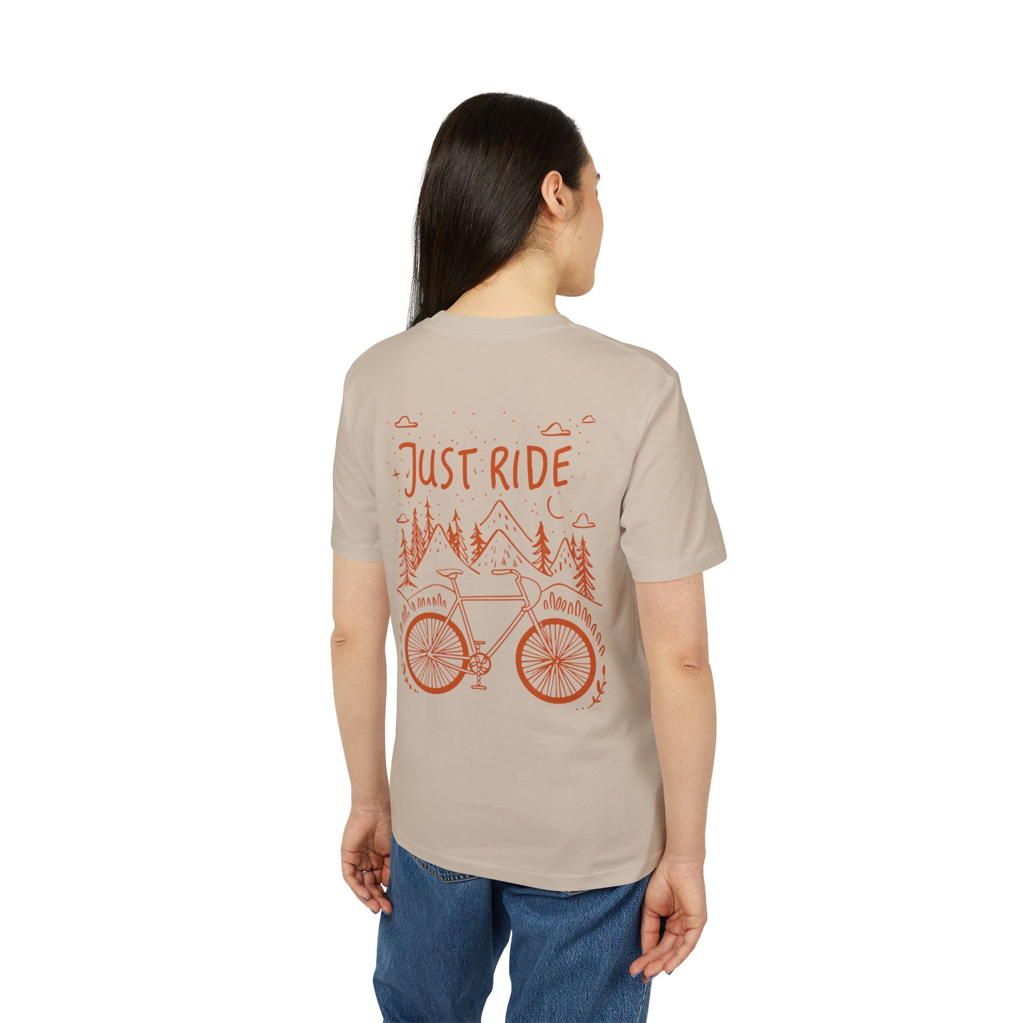 Fahrrad-Abenteuer-T-Shirt, Rennrad-T-Shirt, Just Ride-Shirt, Geschenk für Outdoor-Liebhaber, Vintage-Natur-Top