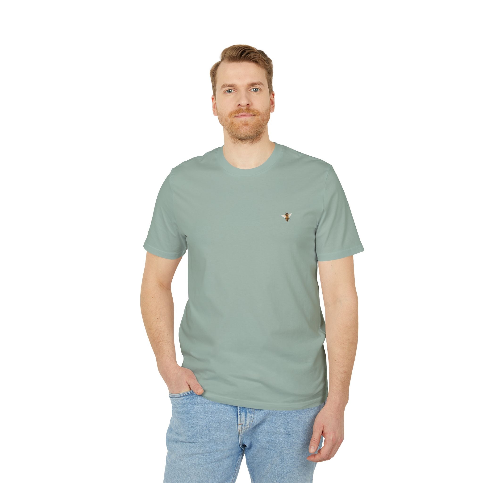 T-Shirt aus Bio-Baumwolle mit Biene Druck vorne und hinten