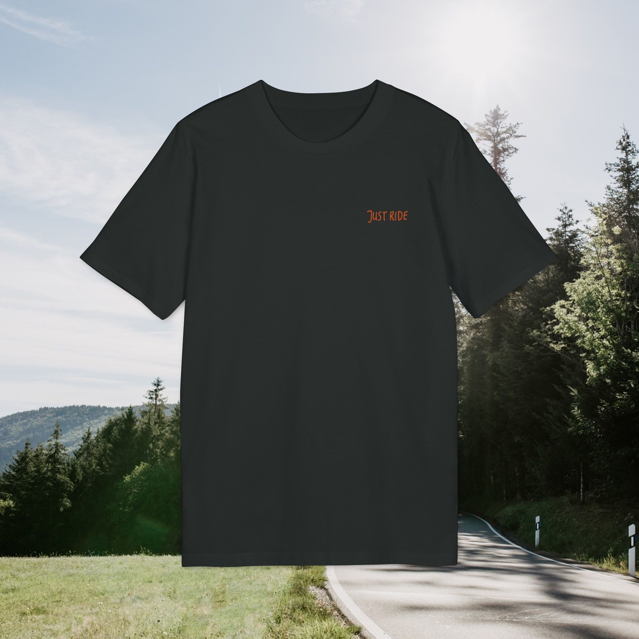 Fahrrad-Abenteuer-T-Shirt, Rennrad-T-Shirt, Just Ride-Shirt, Geschenk für Outdoor-Liebhaber, Vintage-Natur-Top